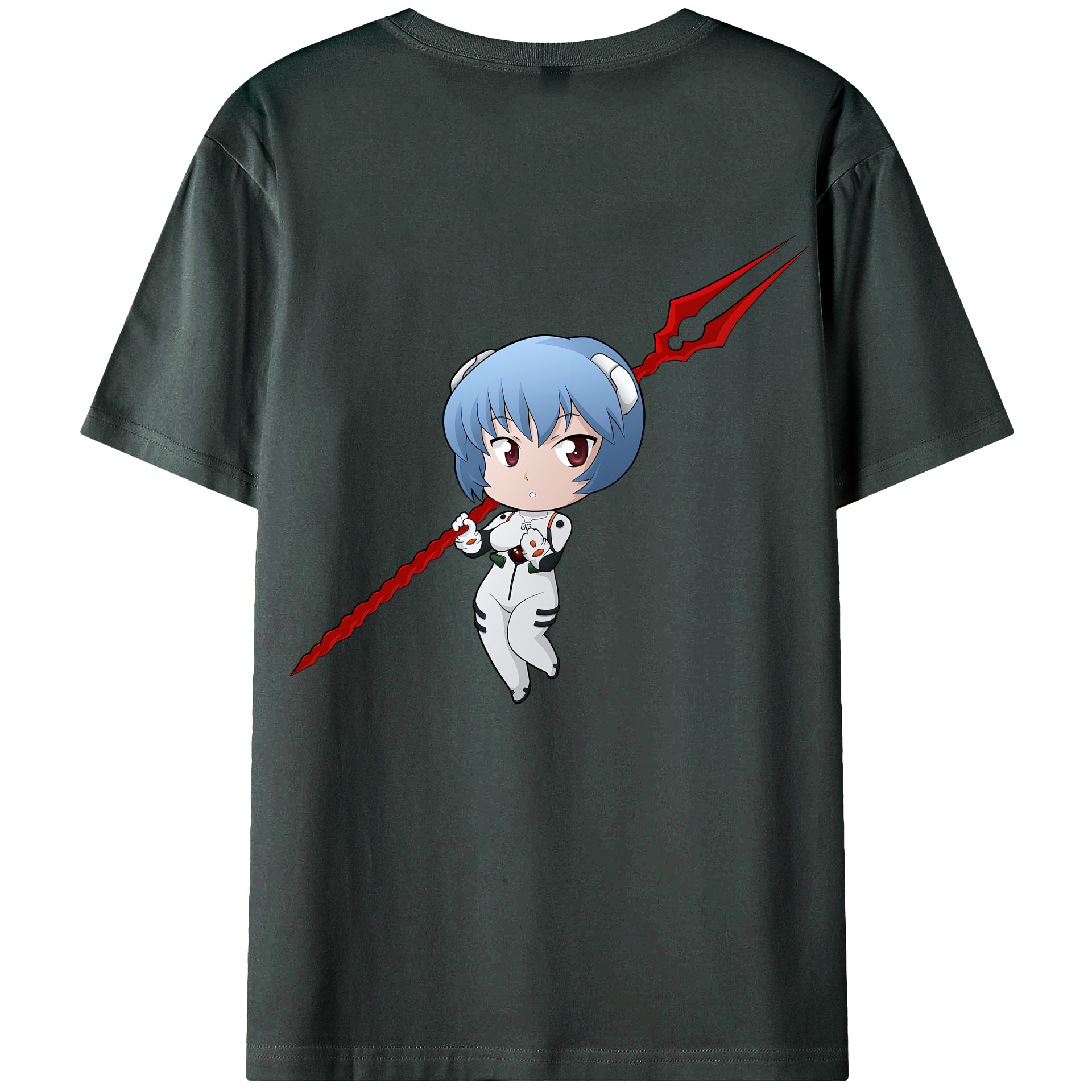 （画像用） EVA 新世紀エヴァンゲリオン 綿100％ メンズ半袖Tシャツ（バックプリント） 通気性